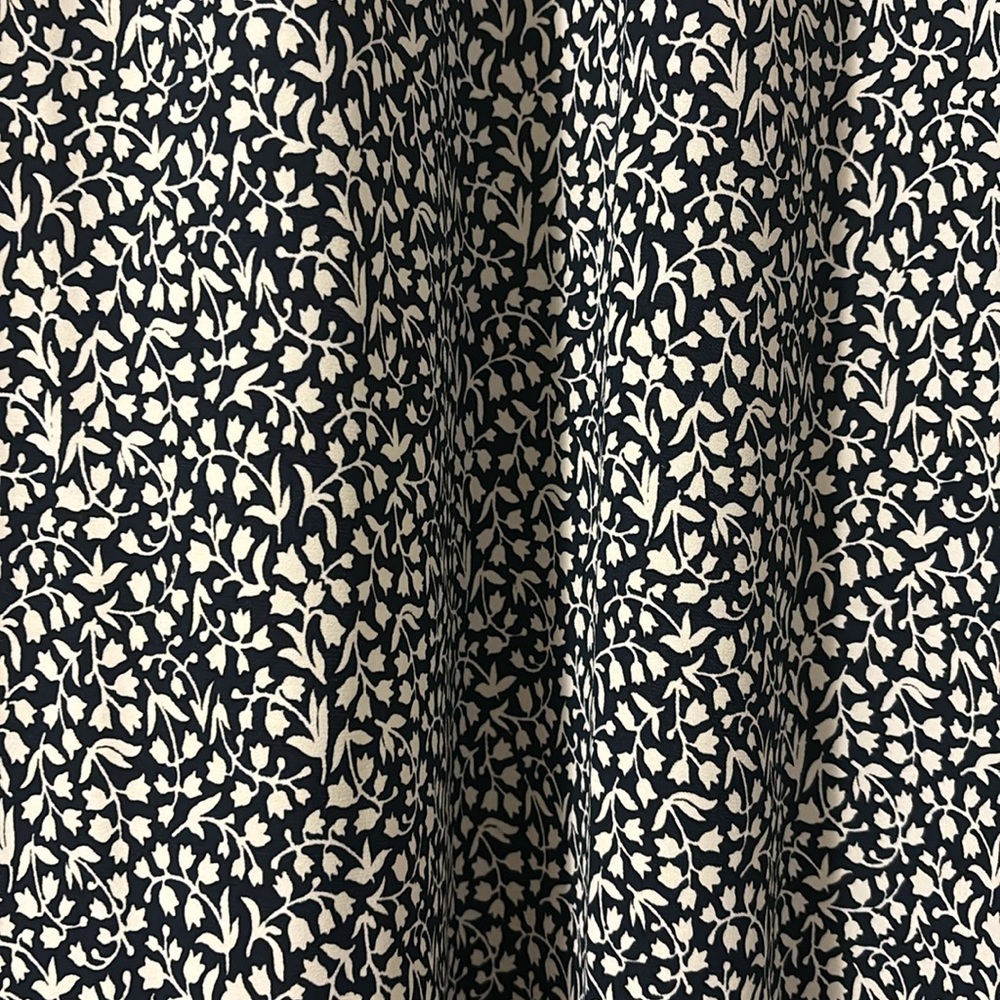 J. Crew Navy Floral Midi Dress - Picture 2 of 3